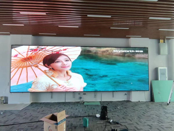 登封P1.53led小间距屏安装案例